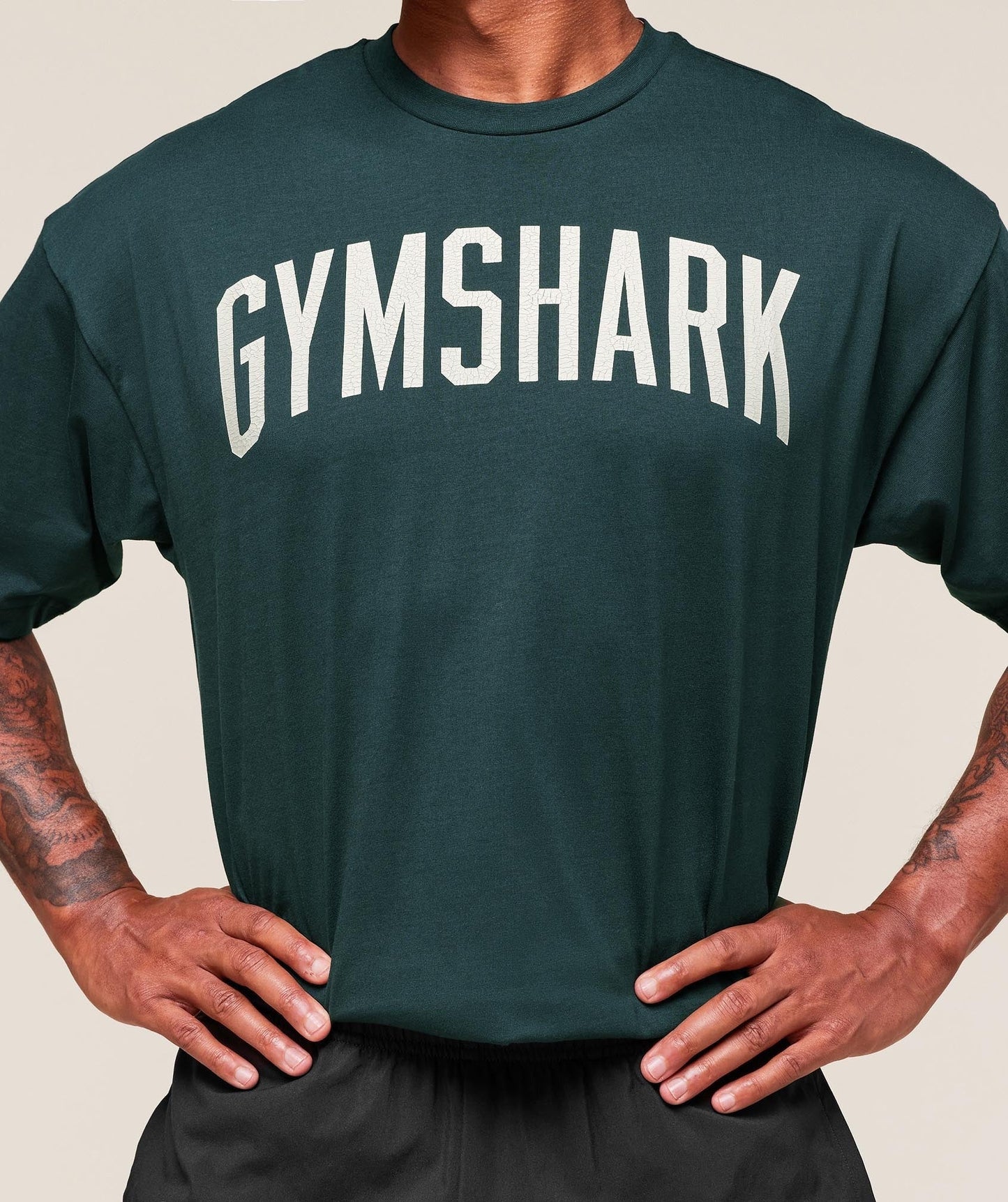 Gymshark Worn Graphic T-Shirt - Deep Petrol Blue
