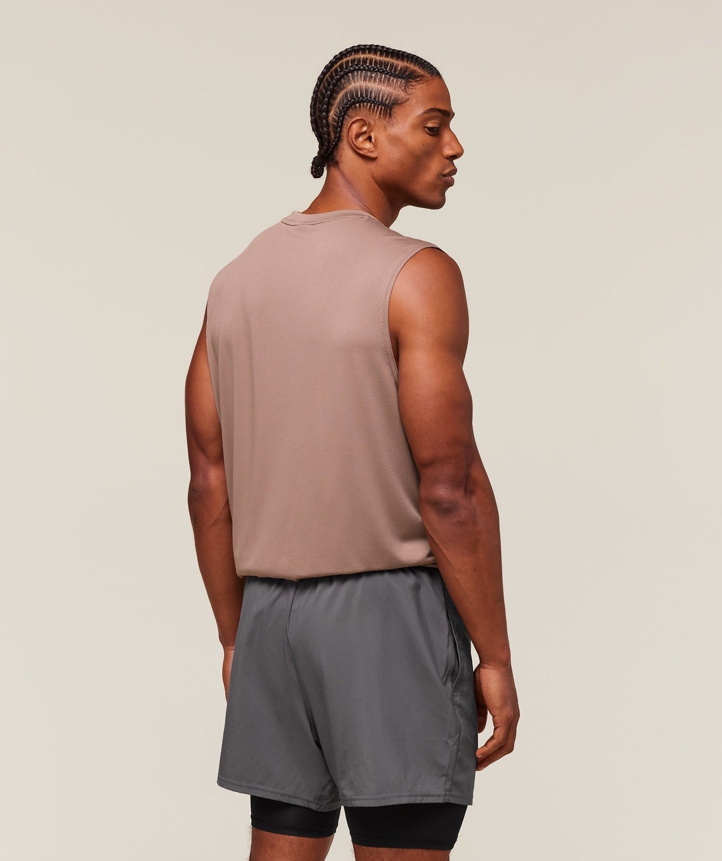 Gymshark Arrival Oversized Tank - Mocha Mauve