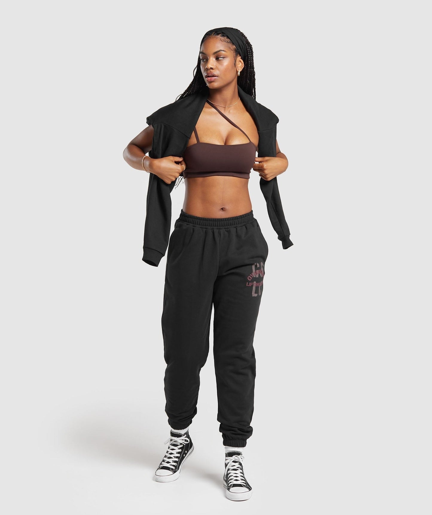 Gymshark Built Graphic Joggers - Black