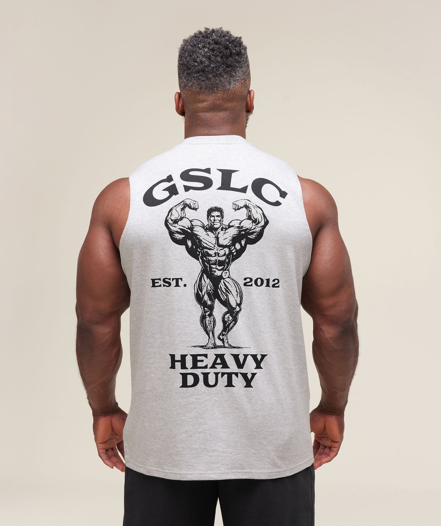 Gymshark Heavy Duty Tank - Light Grey Core Marl