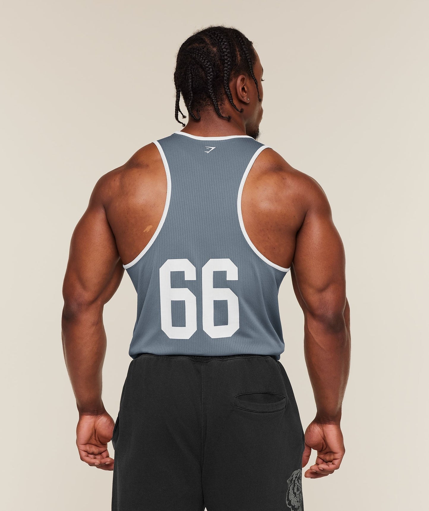 Gymshark Collegiate Tech Tank - Iron Blue