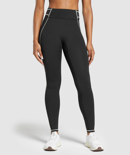 Gymshark Stitch Feature Leggings - Black