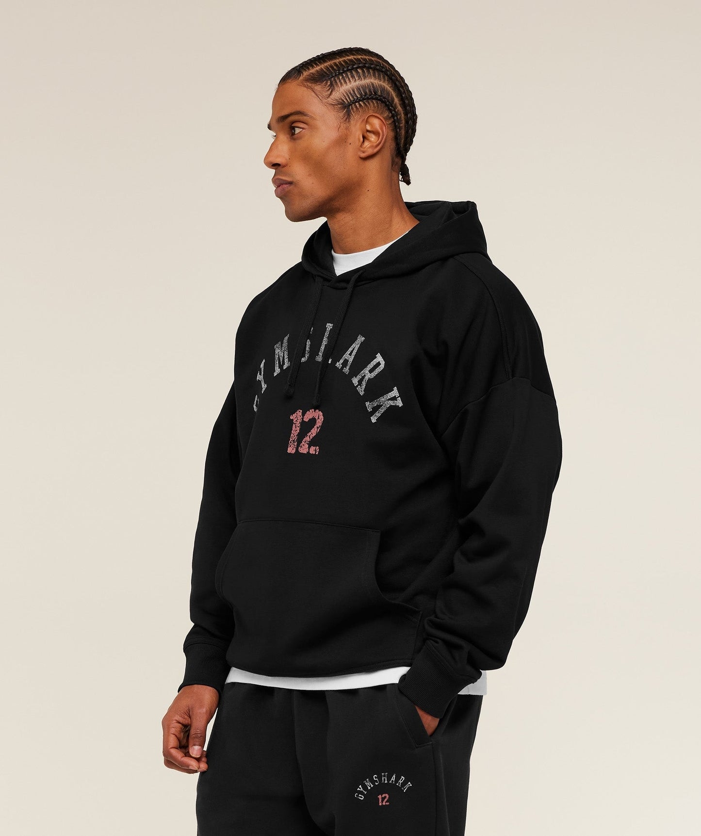 Gymshark 12 Graphic Hoodie - GS Black
