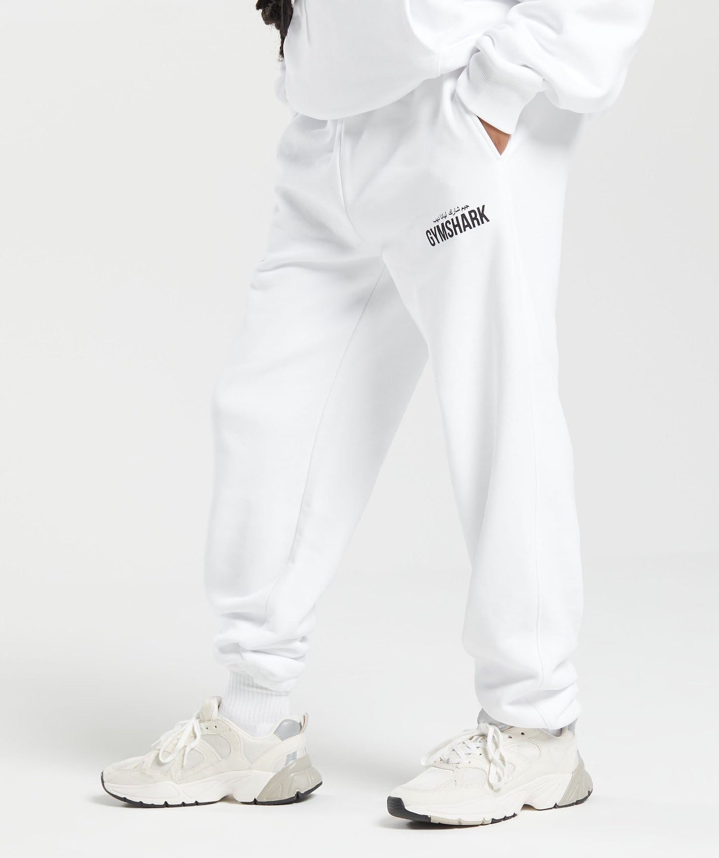 Gymshark GS X Leana Deeb Oversized Joggers - White