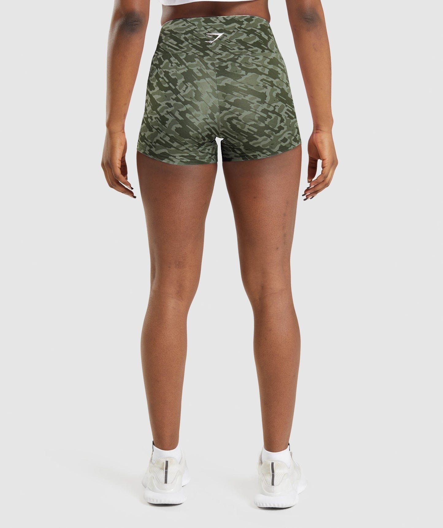 Gymshark Training Shorts - Camo Green Print