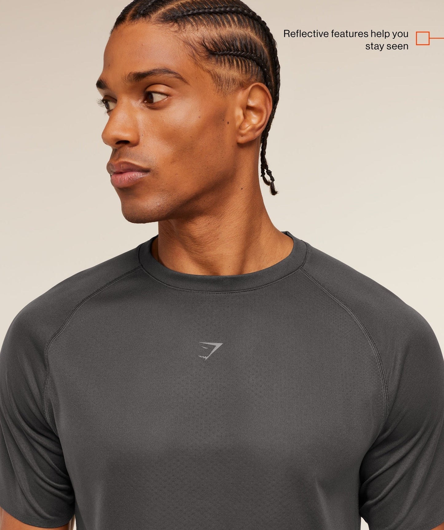Gymshark Hybrid Engineered Jacquard T-Shirt - Grey