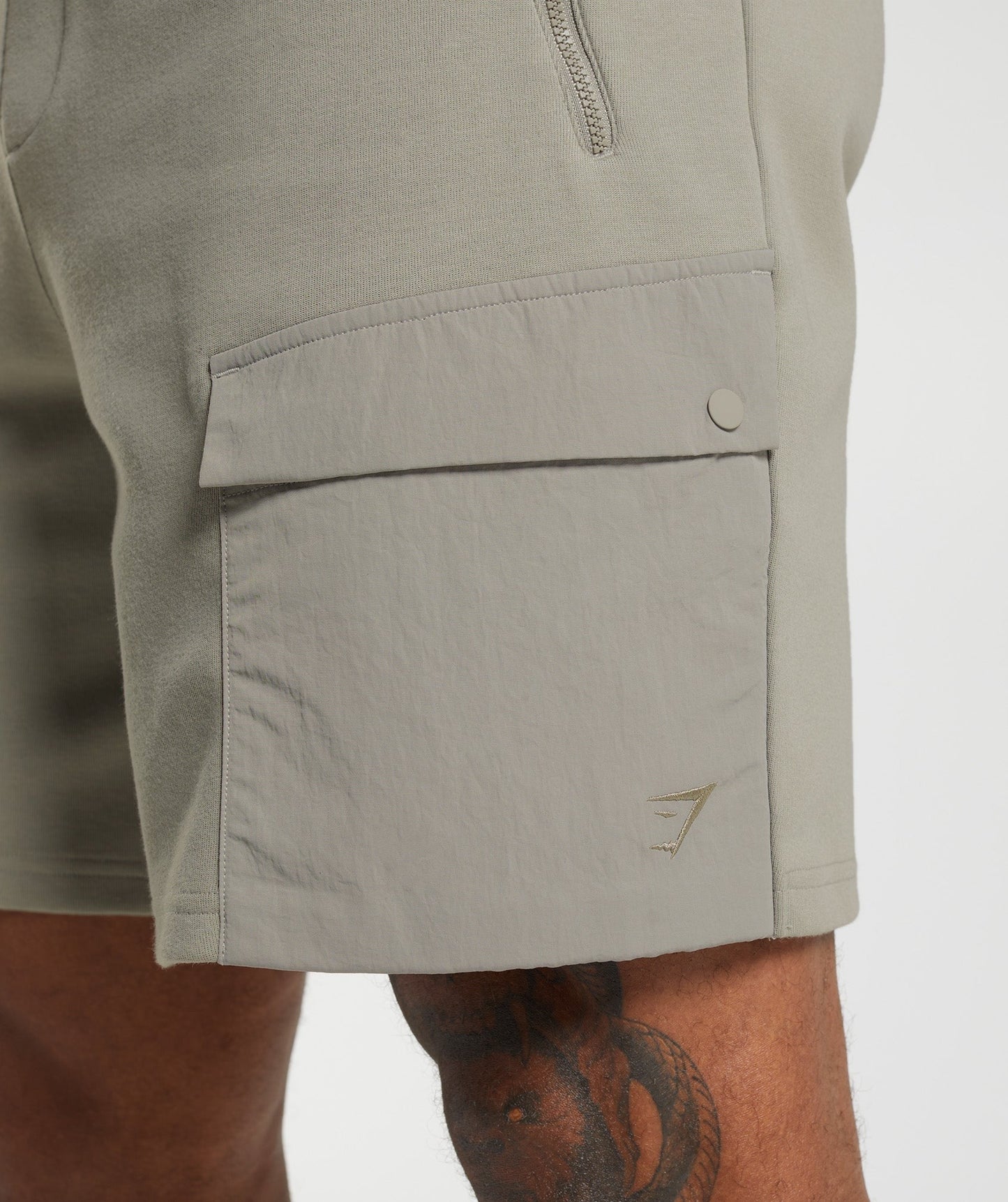 Gymshark Rest Day Commute Shorts - Ecru Brown