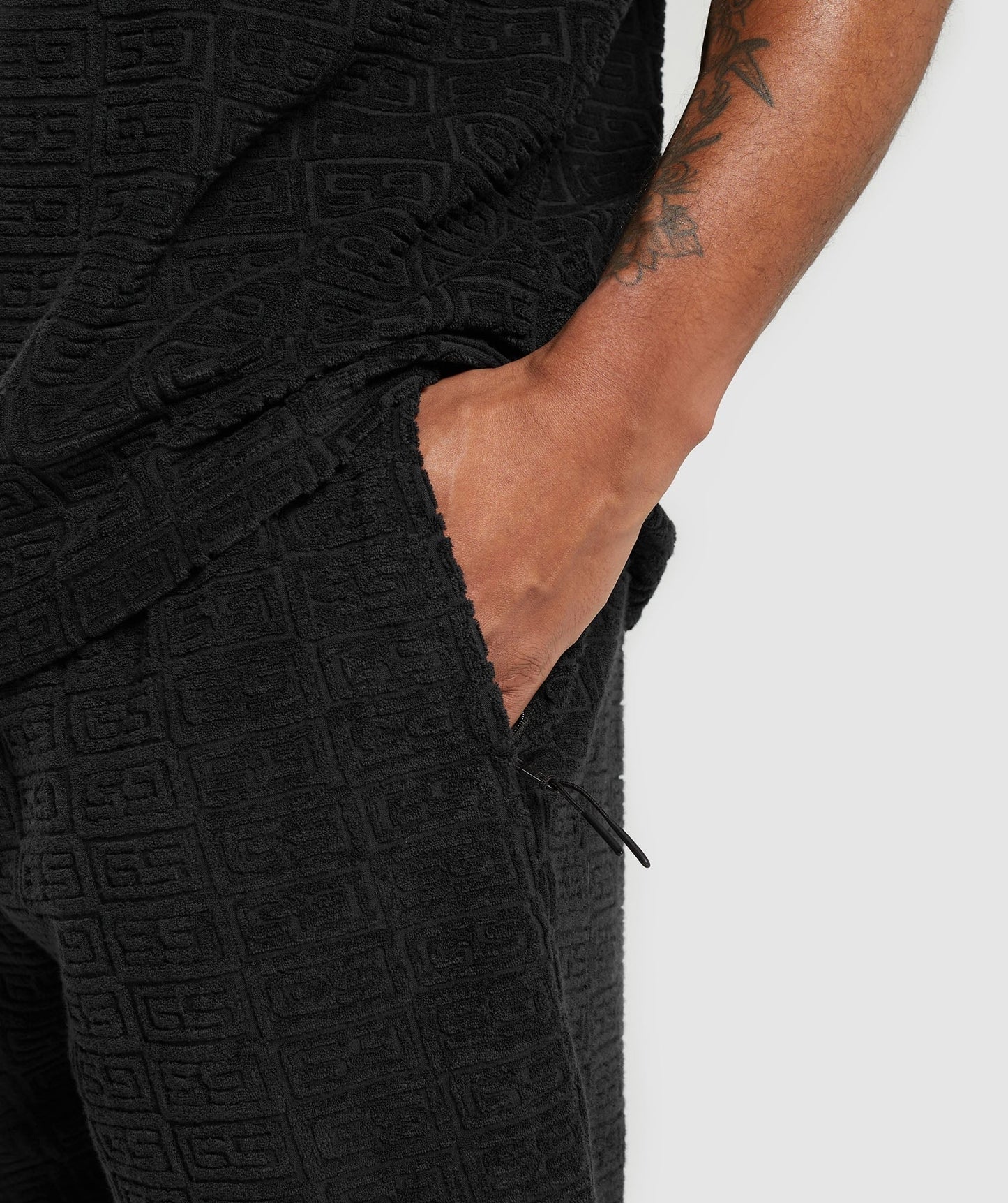 Gymshark Towelling 7" Shorts - Black