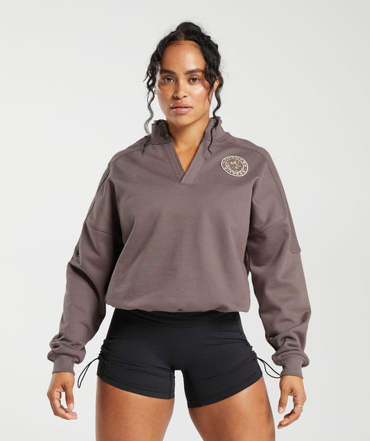 Gymshark Legacy Oversized Sweatshirt - Walnut Mauve