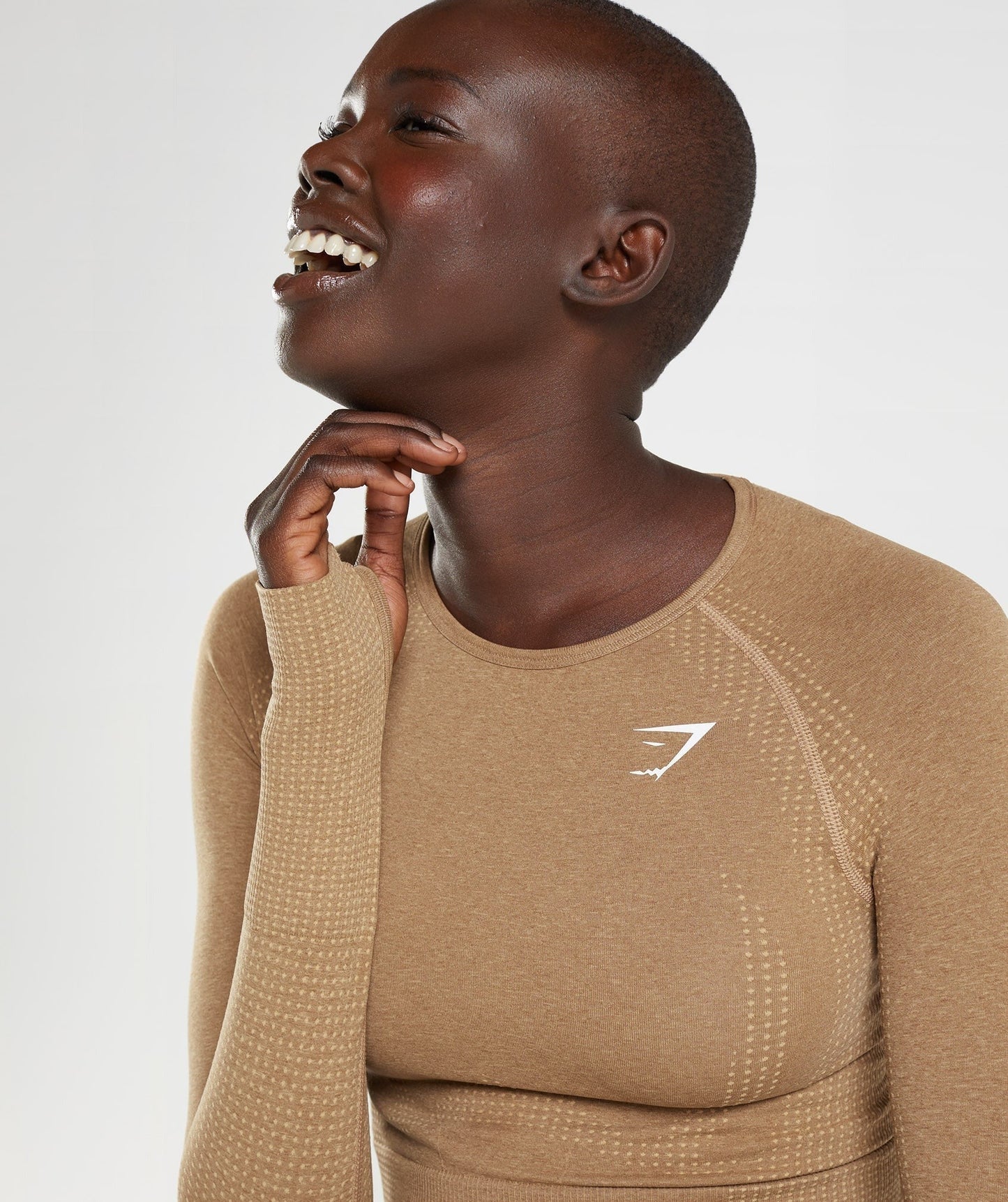 Gymshark Vital Crop Top - Fawn Marl