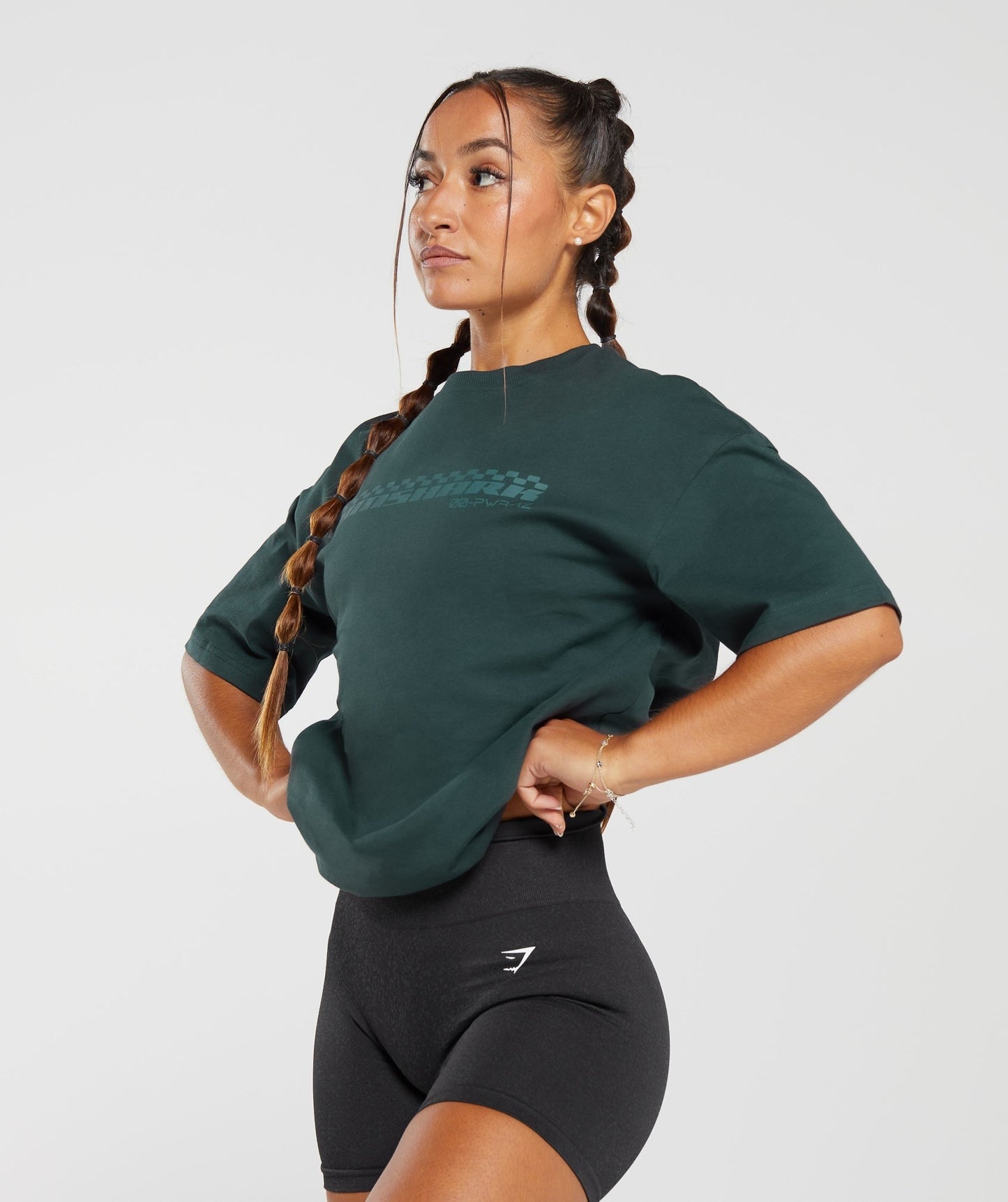 Gymshark Motorcross Oversized T-Shirt - Darkest Teal