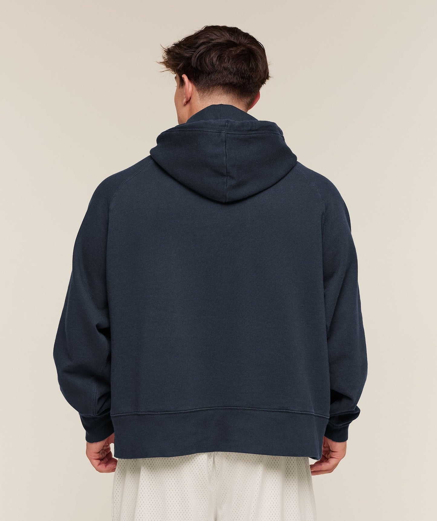 Gymshark Retro Collegiate Graphic Hoodie - Heavy Blue