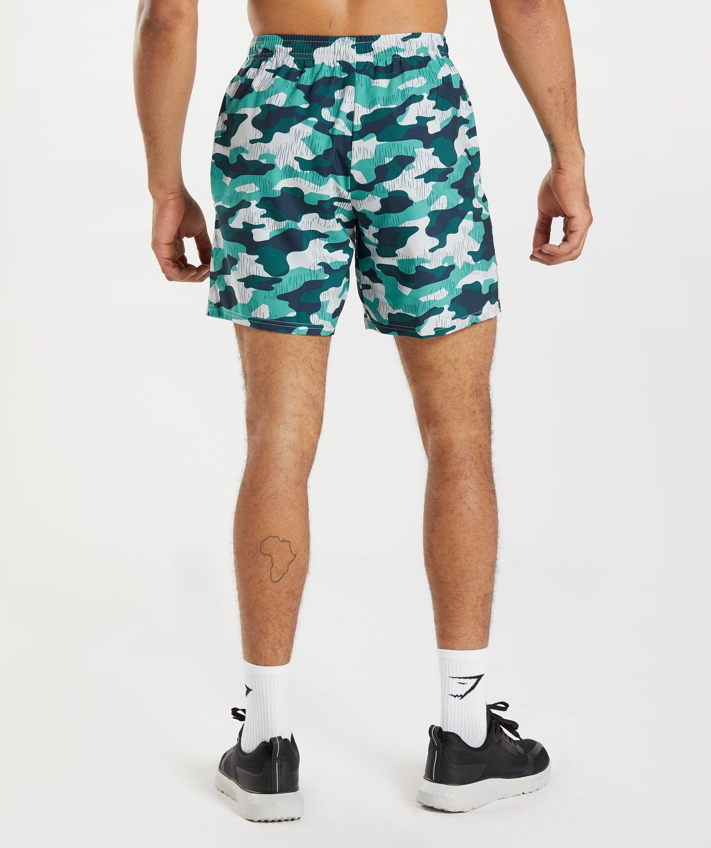 Gymshark Arrival 7" Short - Fauna Teal Print