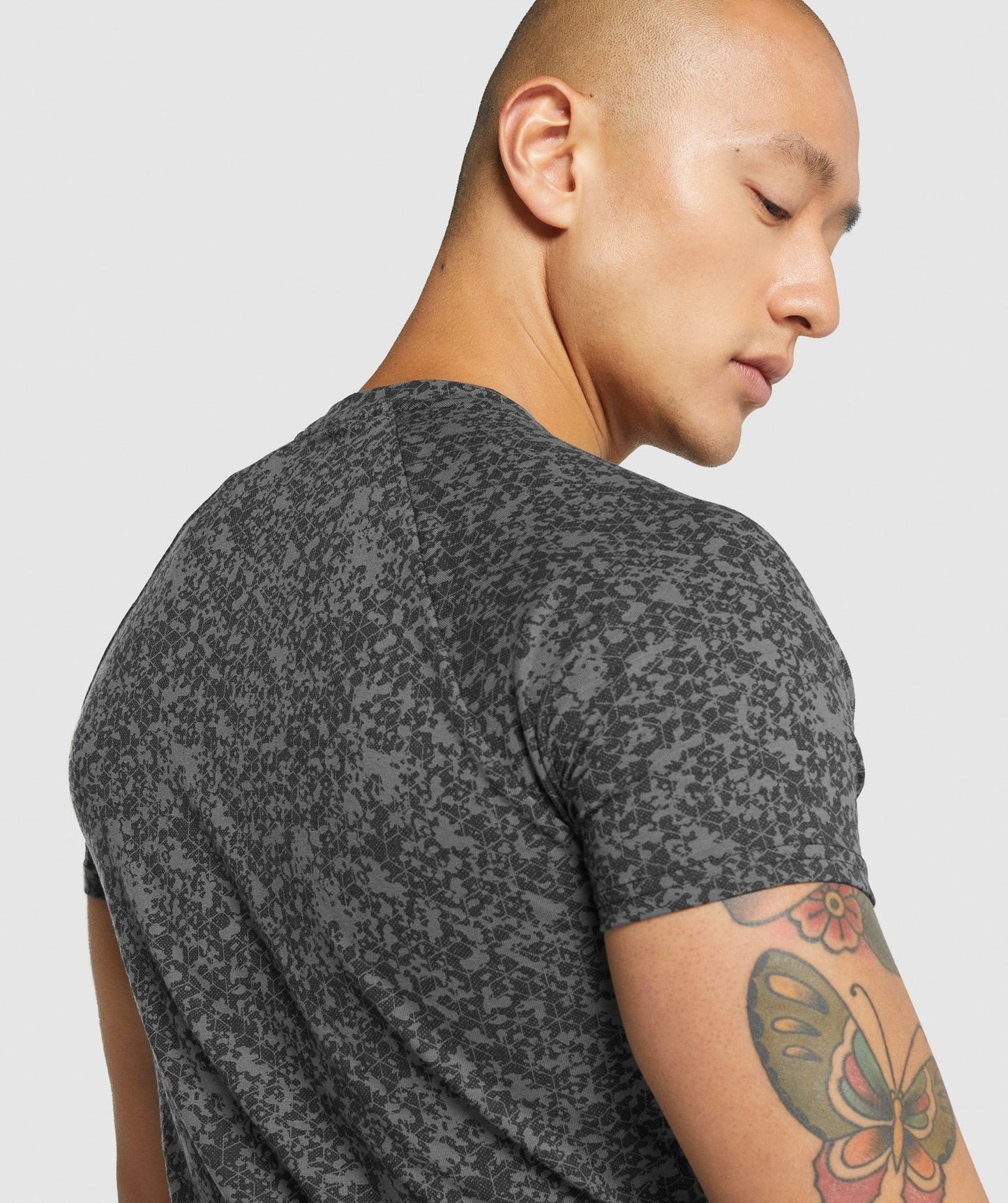Gymshark Critical 2.0 T-Shirt - Charcoal Print