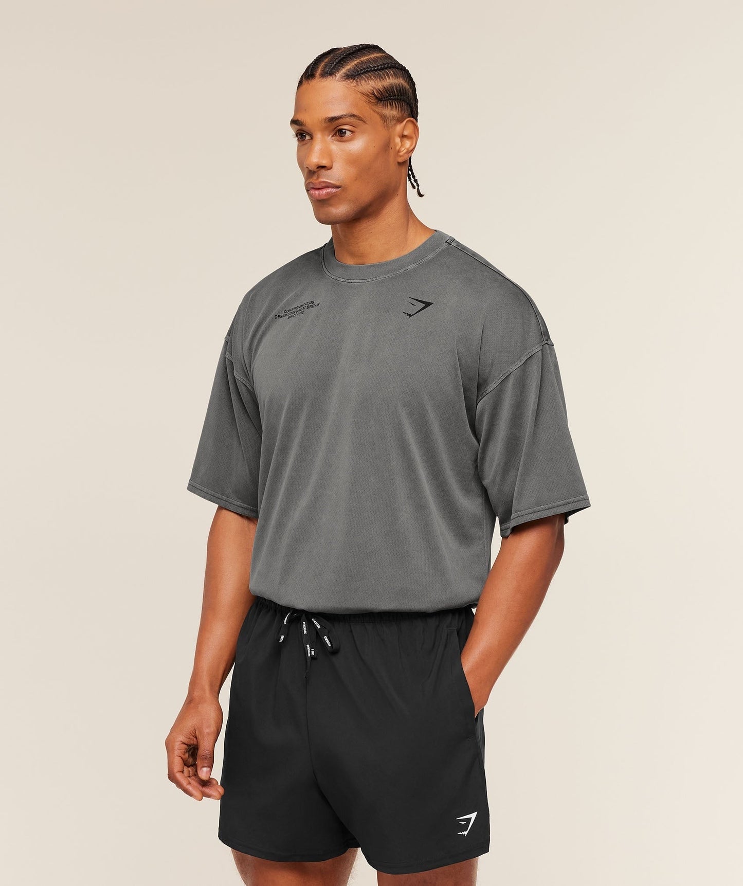 Gymshark Conditioning Club Washed T-Shirt - Black/Wash