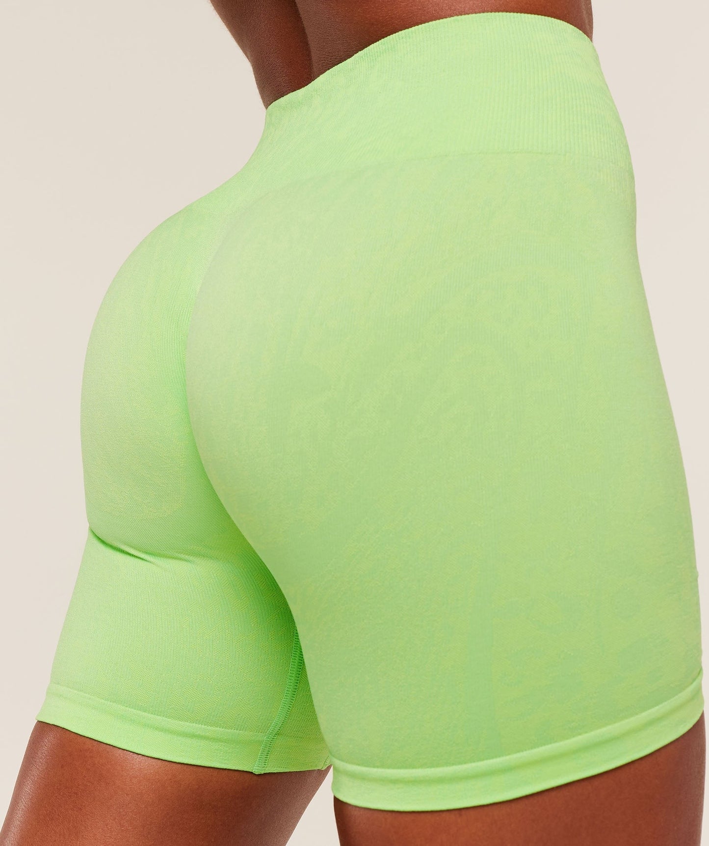Gymshark Adapt Animal X Whitney Shorts - Energy Gelato Green / Sorbet Yellow