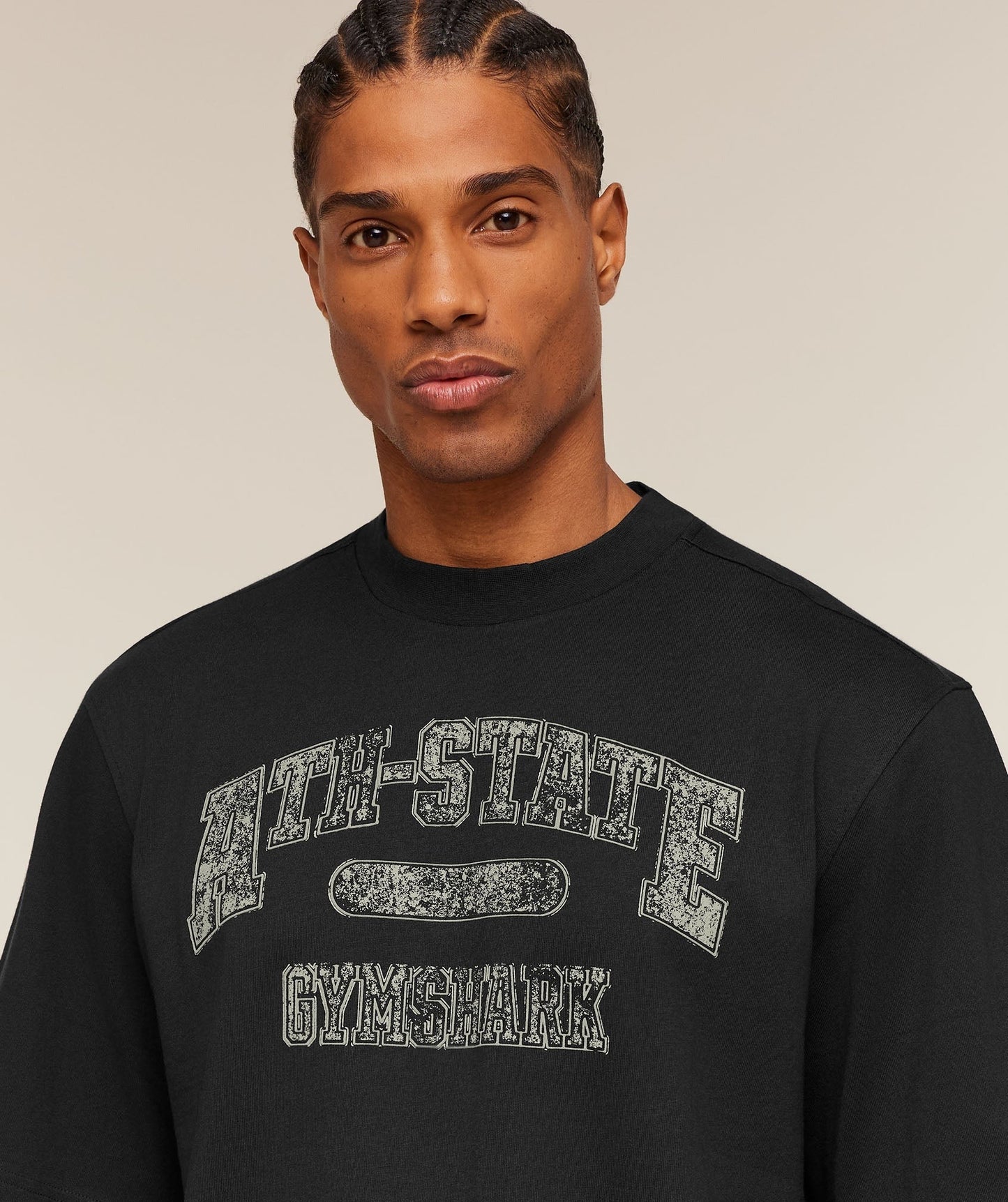 Gymshark Ath-State Graphic T-Shirt - Black