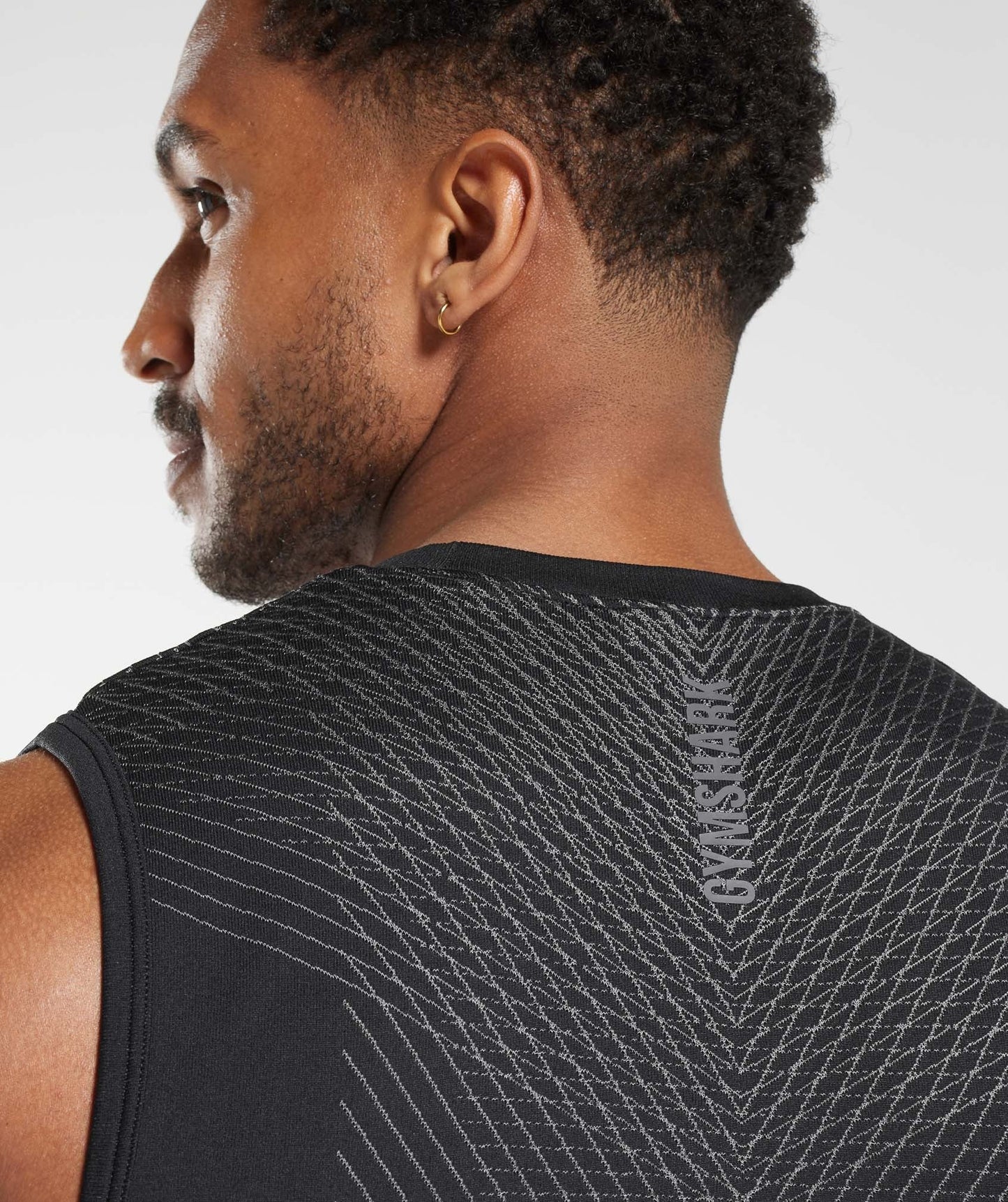 Gymshark Apex Seamless Tank - Black/Silhouette Grey