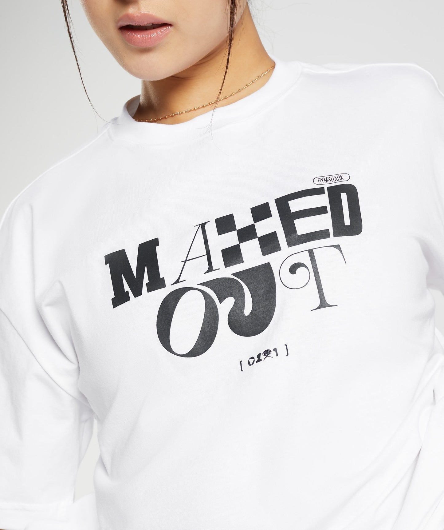 Gymshark Maxed Out Oversized T-Shirt - White