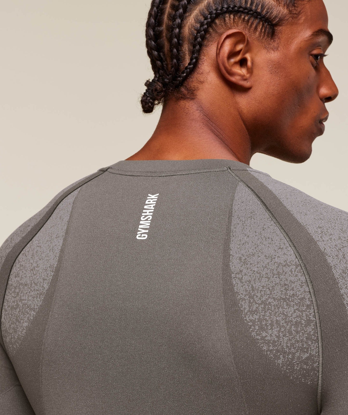 Gymshark Shadow Seamless Long Sleeve T-Shirt - Meteor Grey