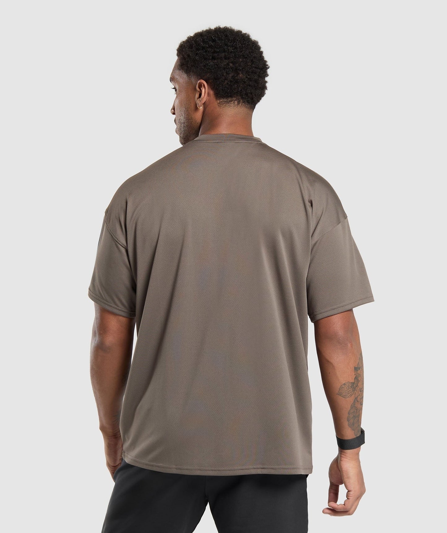 Gymshark Arrival Oversized T-Shirt - Camo Brown
