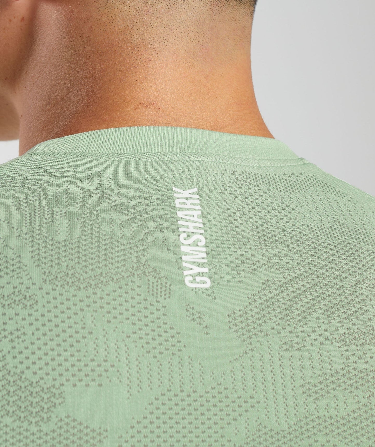 Gymshark Geo Seamless T-Shirt - Flora Green/Willow Green