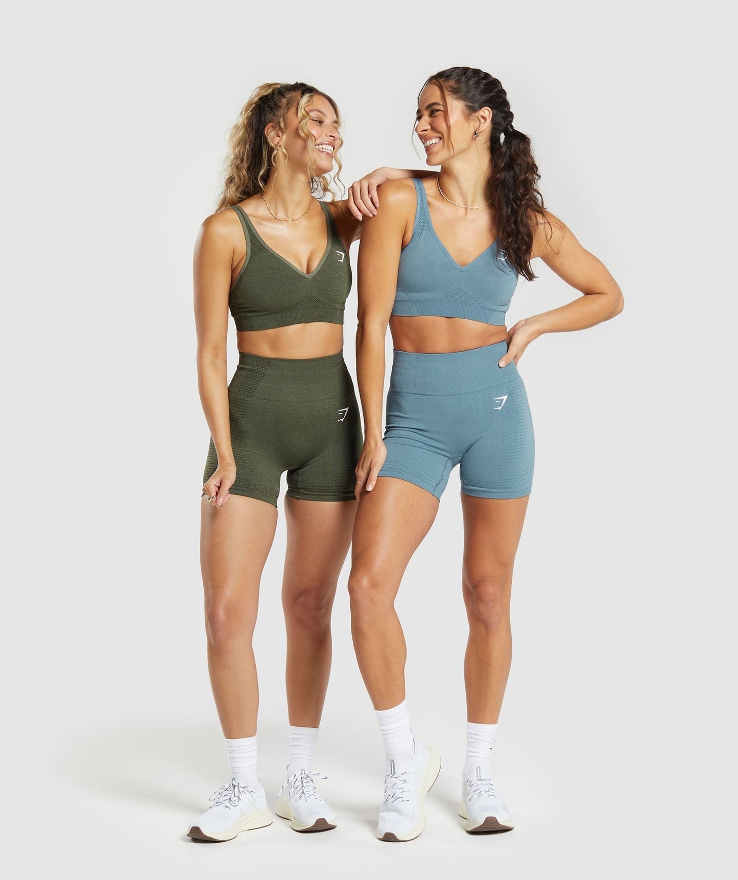 Gymshark Vital Seamless Shorts - Faded Blue Marl