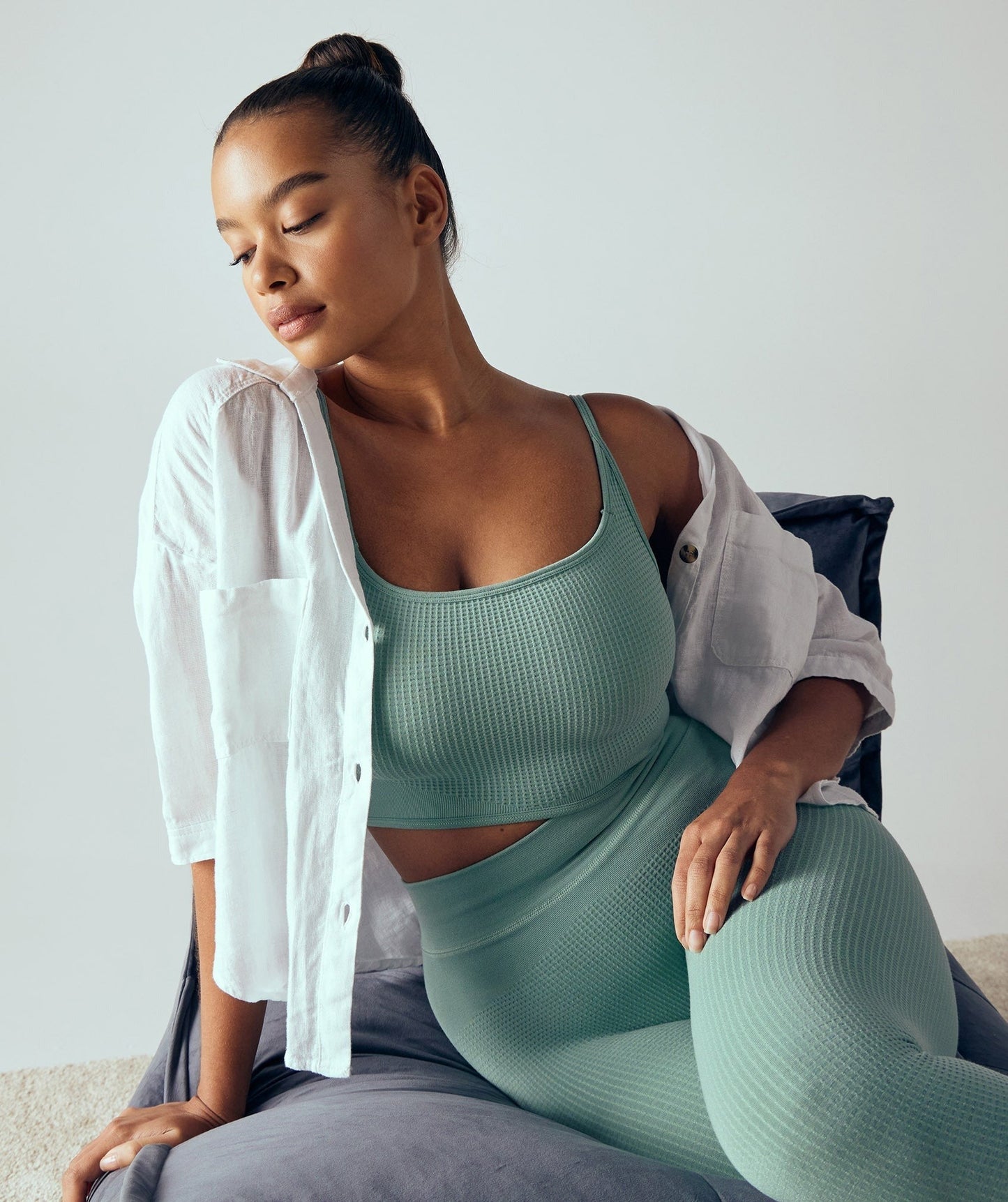Gymshark Pause Seamless Bralette - Maya Blue