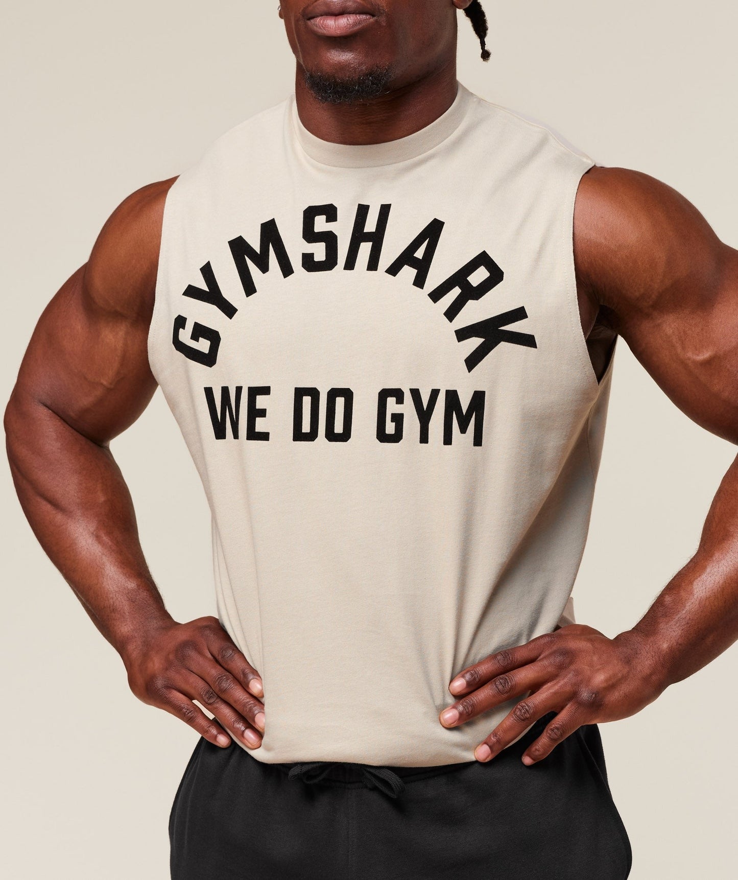 Gymshark We Do Gym Tank - Pebble Grey