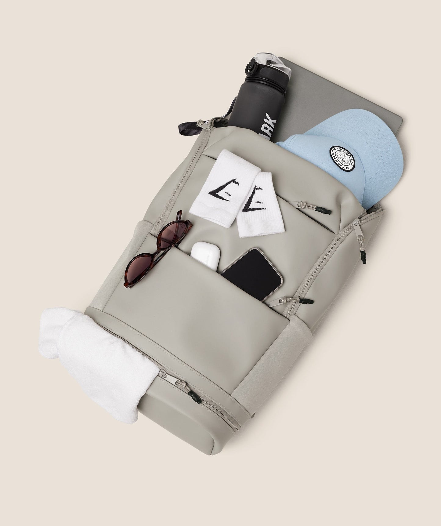 Gymshark Sleek Backpack - Mushroom Grey