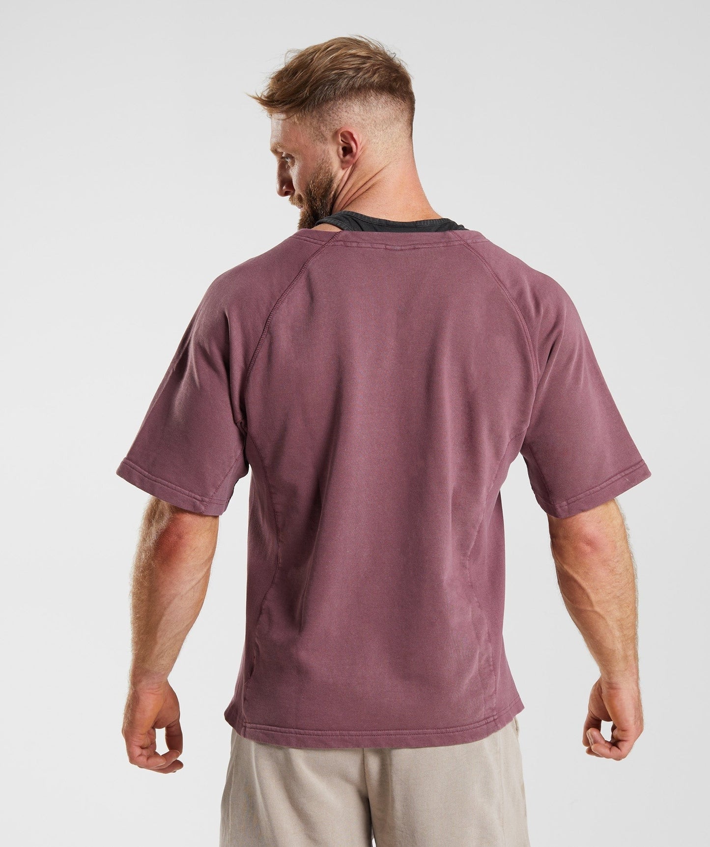 Gymshark Power Washed Rag Top - Cherry Brown