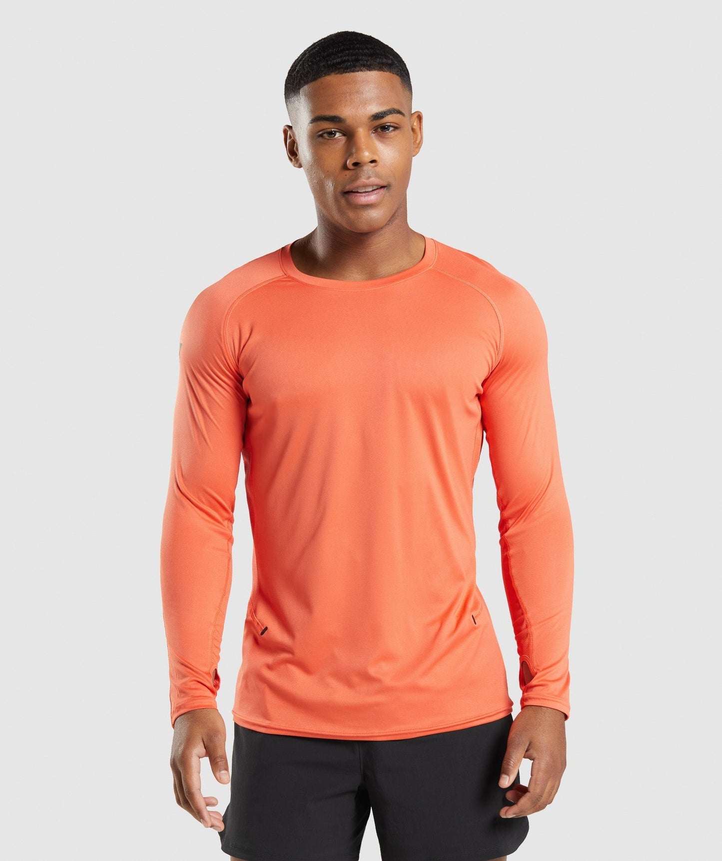 Gymshark Speed Evolve Long Sleeve T-Shirt - Papaya Orange