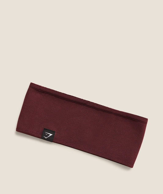 Gymshark Diffuse Sweat Headband - Rich Maroon