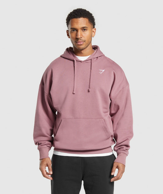 Gymshark Crest Oversized Hoodie - Calm Pink
