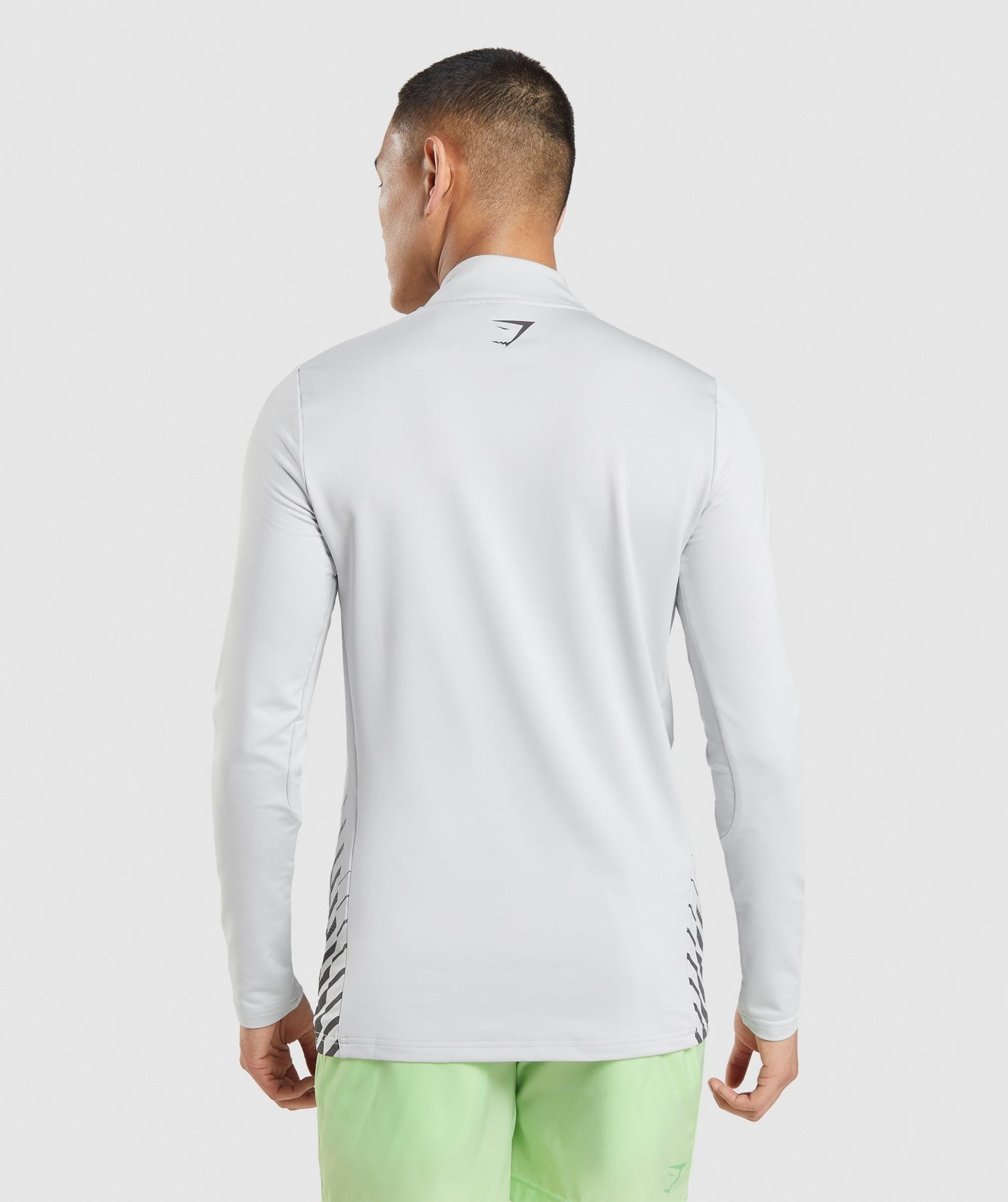 Gymshark Sport Stripe 1/4 Zip - Light Grey