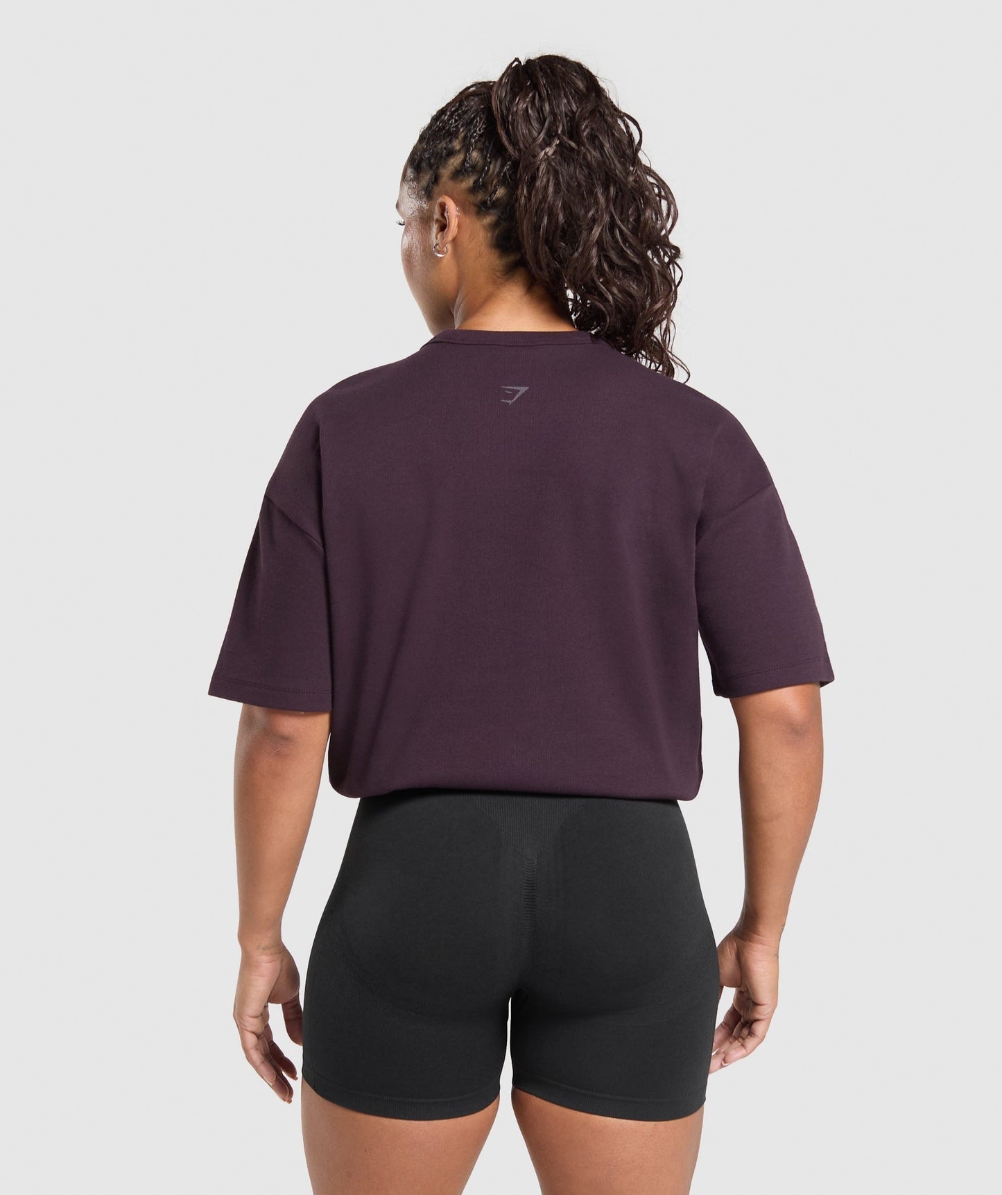 Gymshark Lifting Oversized Pump Cover - Plum Brown