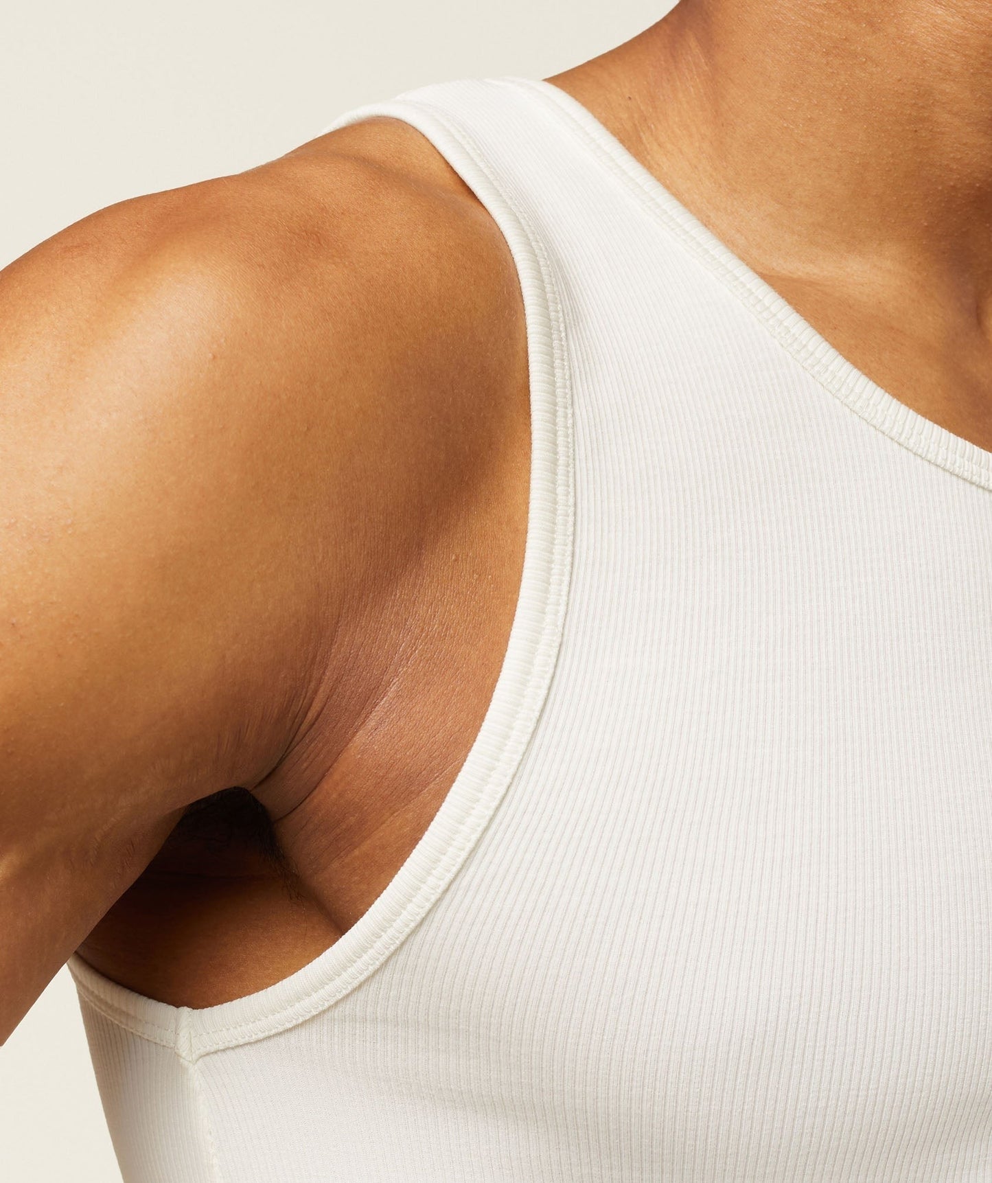 Gymshark everywear Ribbed Tank - Soft White