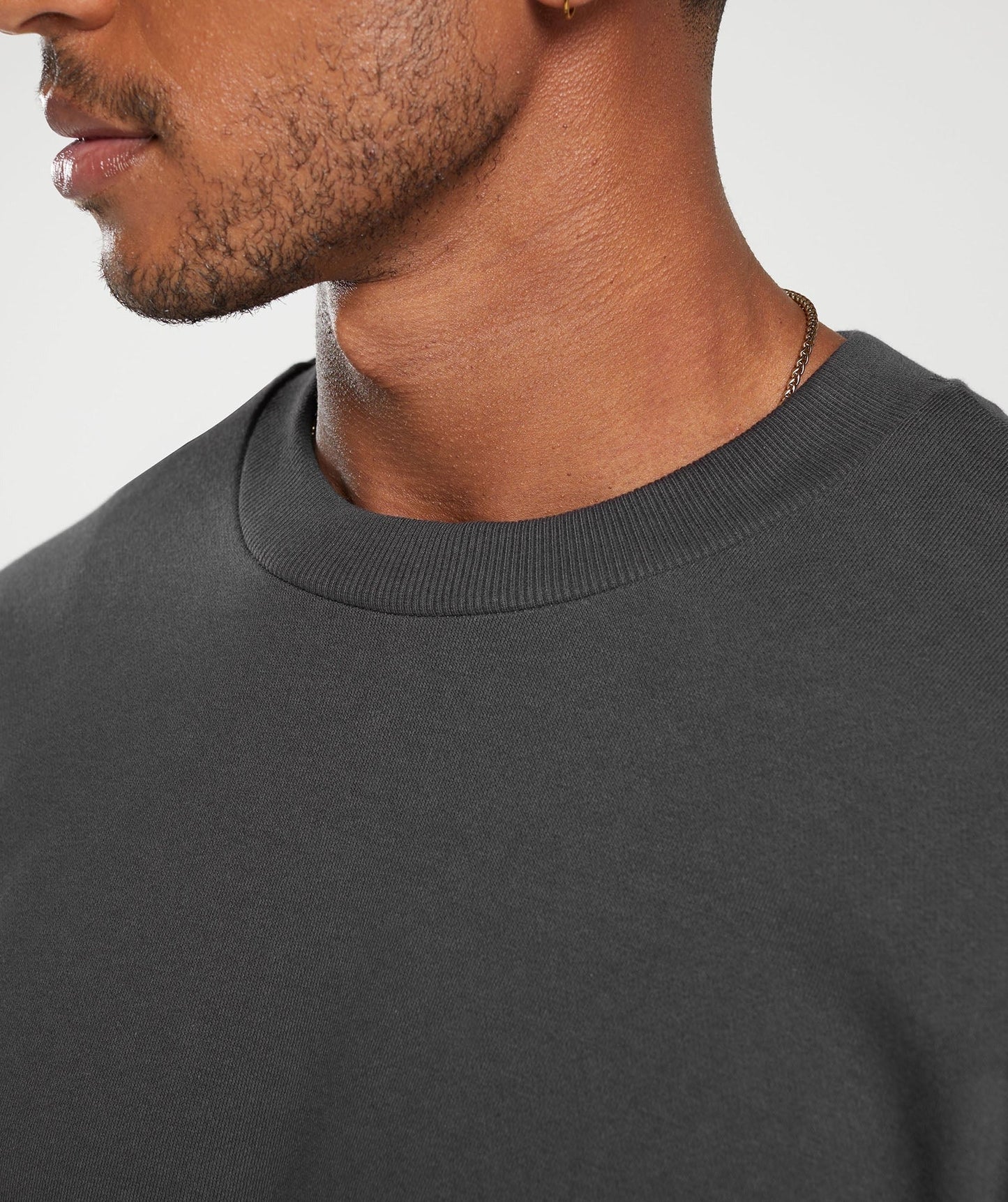 Gymshark Rest Day Essentials Crew - Onyx Grey