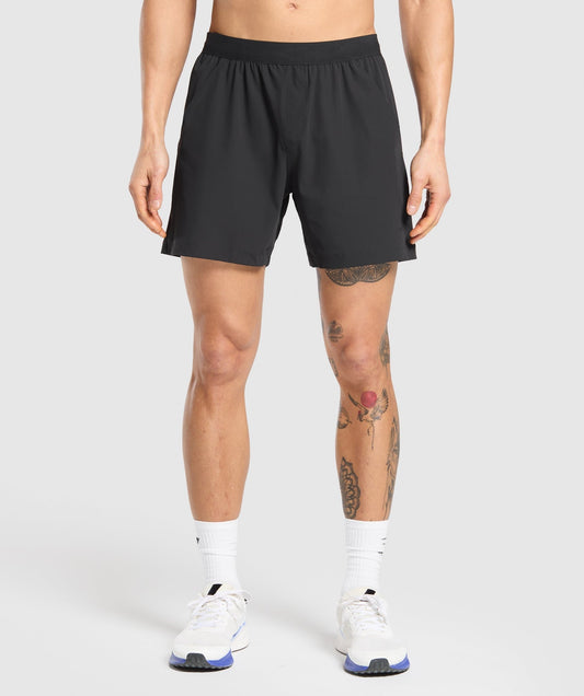 Gymshark Hybrid 6" Shorts - Black
