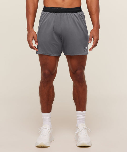 Gymshark Mesh Hybrid 5" Shorts - Dark Grey
