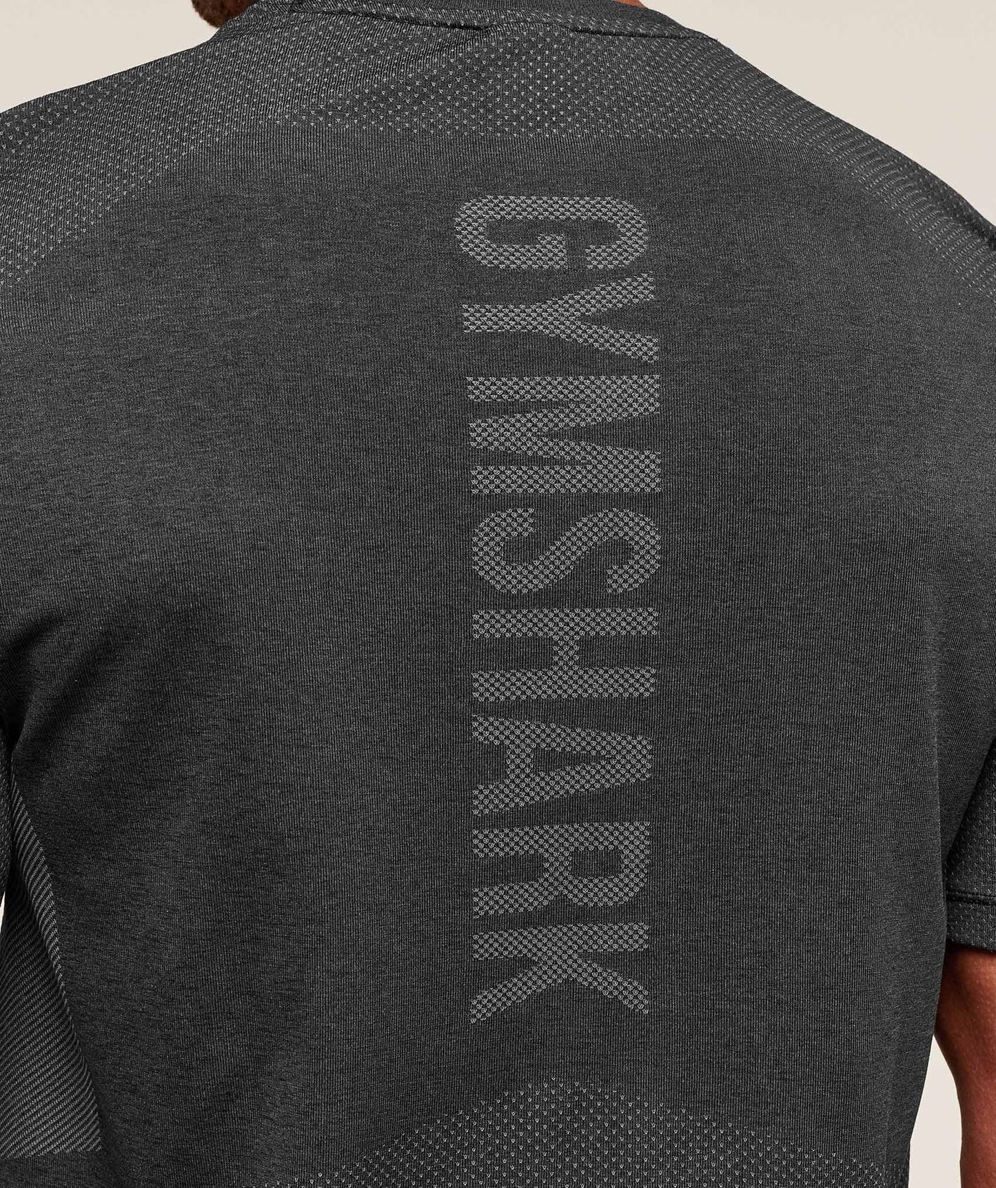 Gymshark Lightweight Seamless T-Shirt - Black/Silhouette Grey