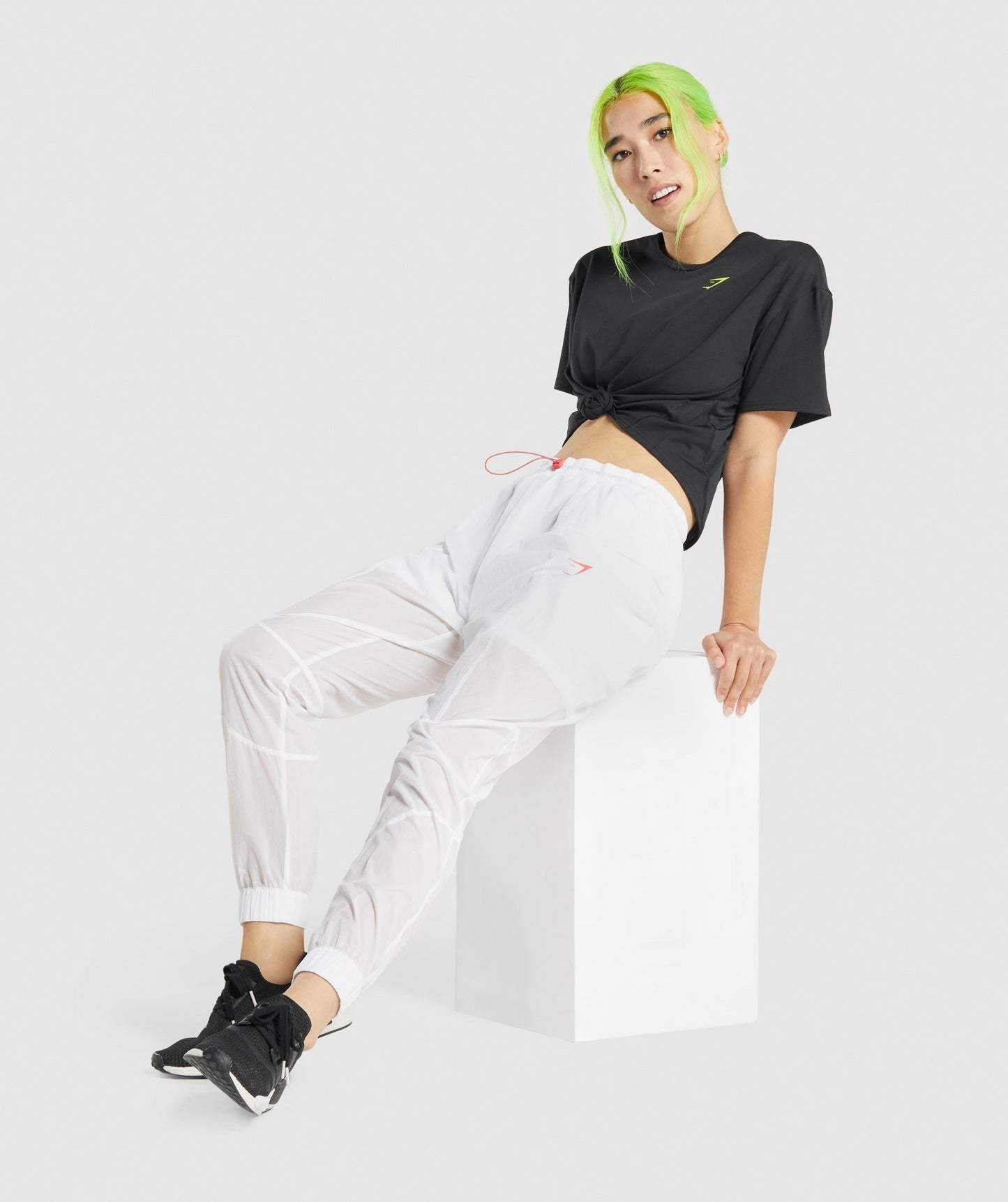 Gymshark Pulse Woven Joggers - White