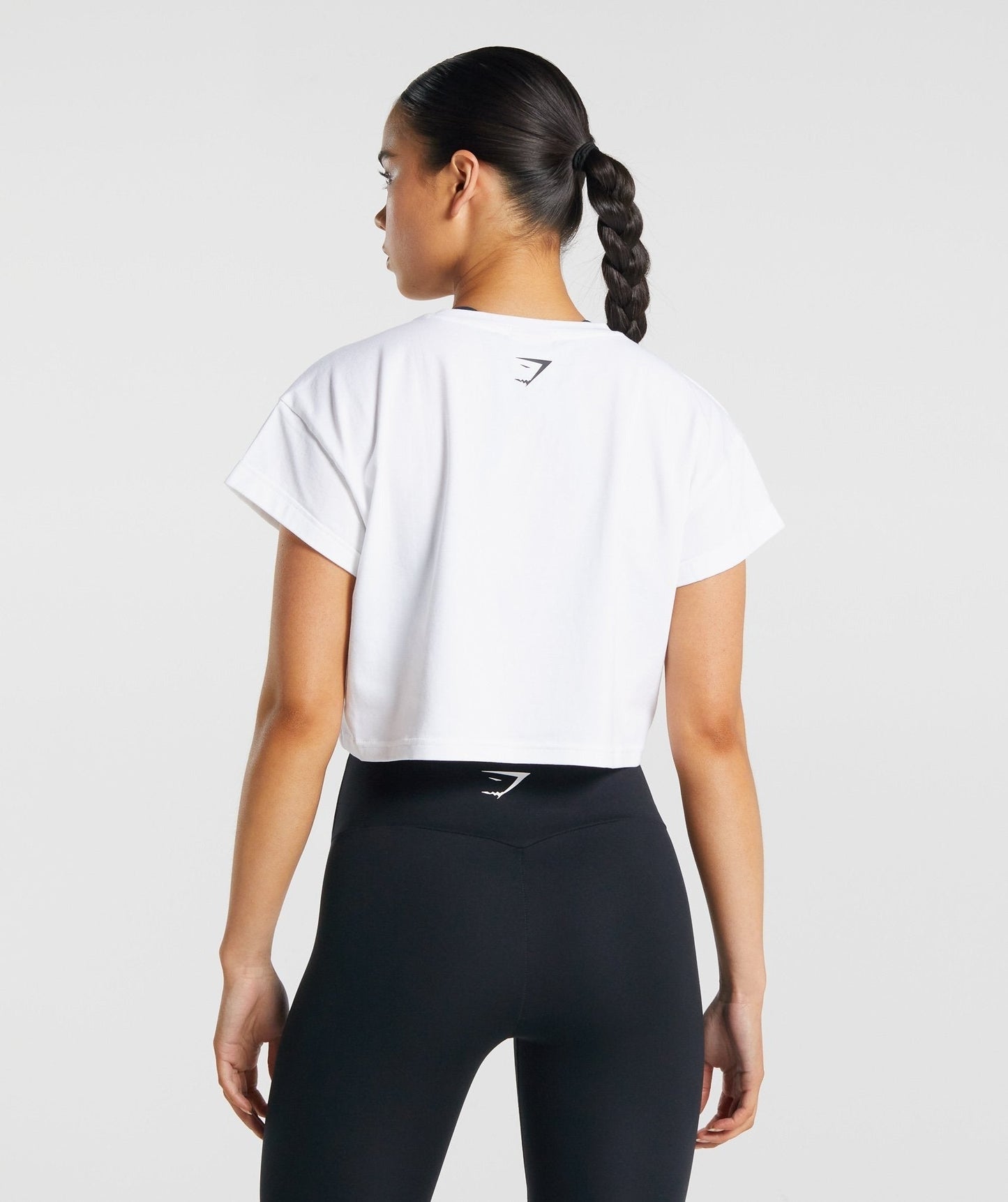 Gymshark Fraction Crop Top - White