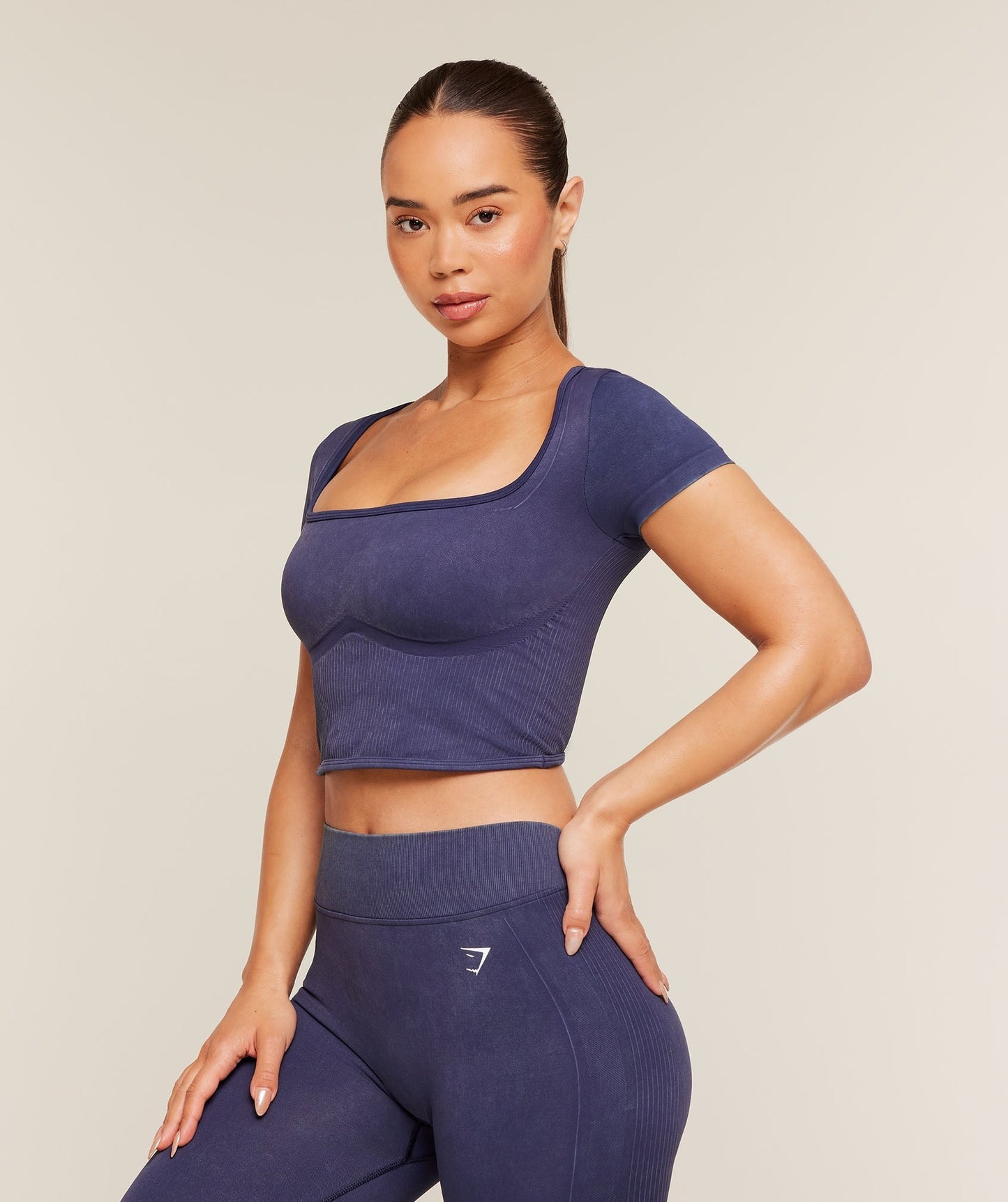 Gymshark x Bratz Crop Top - Indigo Purple/Wash