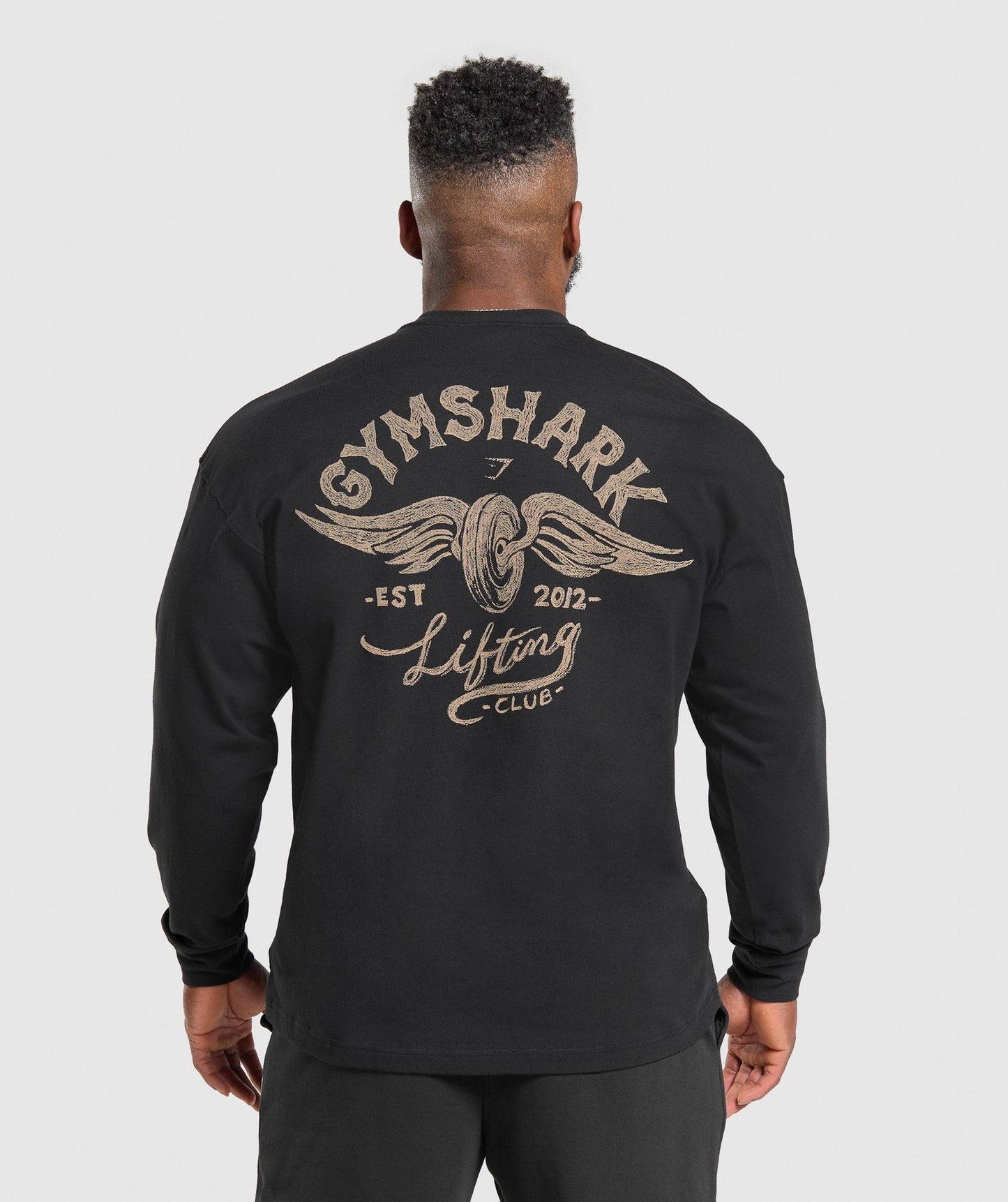 Gymshark Flying Weights Long Sleeve T-Shirt - Black