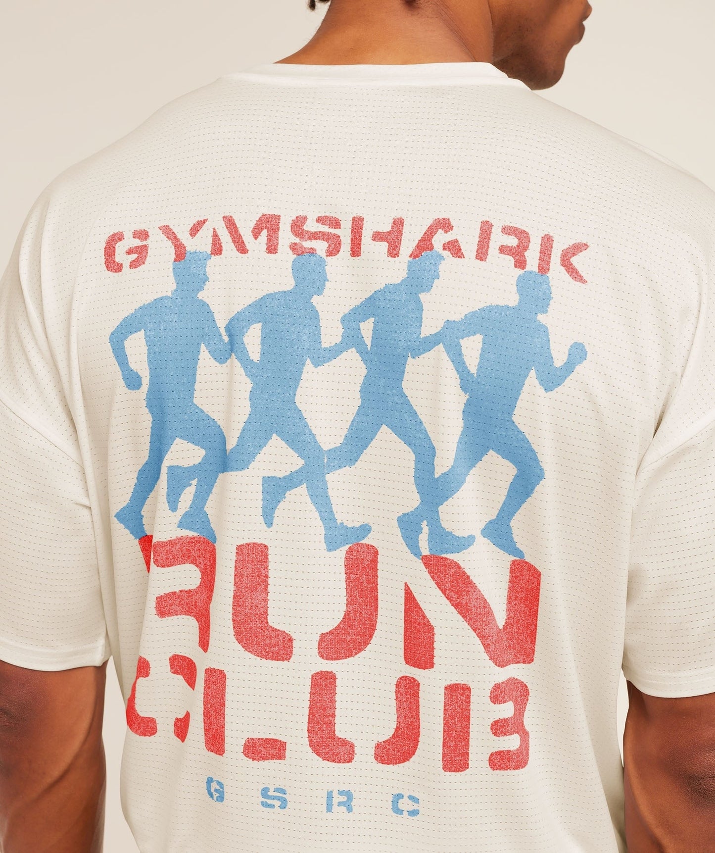 Gymshark GSRC Stencil Graphic T-Shirt - Soft White