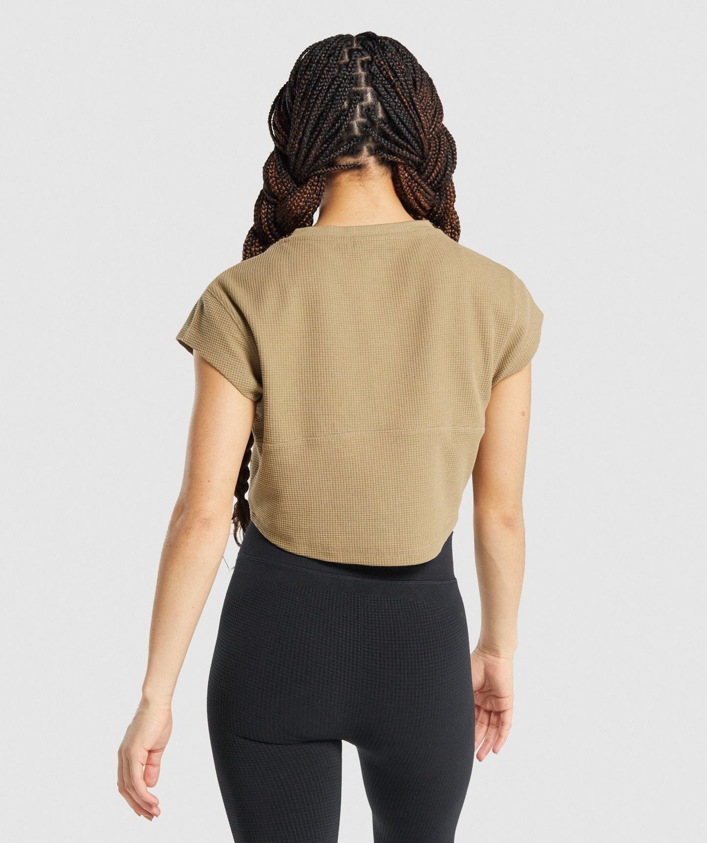 Gymshark Pause Crop Top - Light Brown