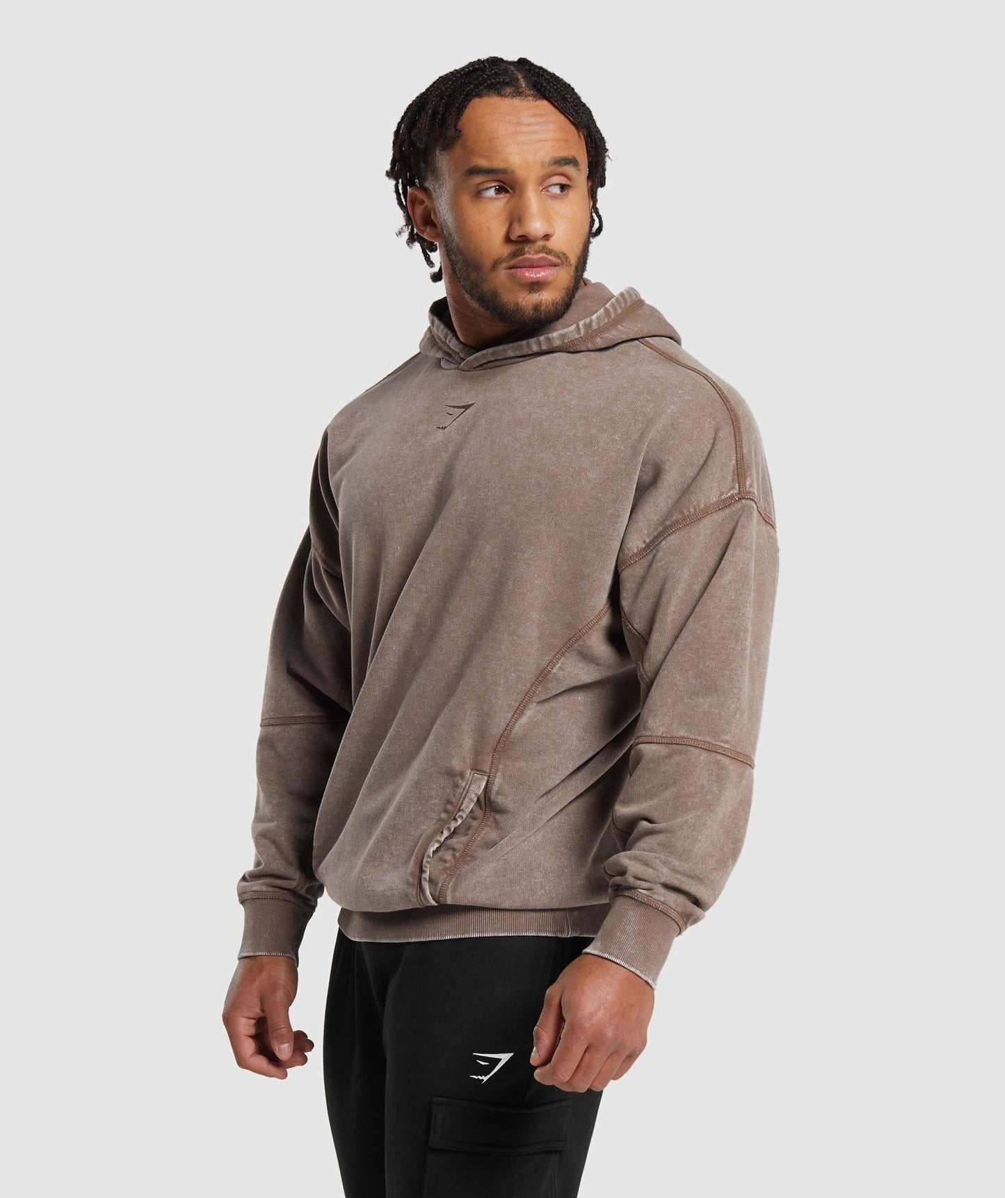 Gymshark Heritage Washed Hoodie - Penny Brown