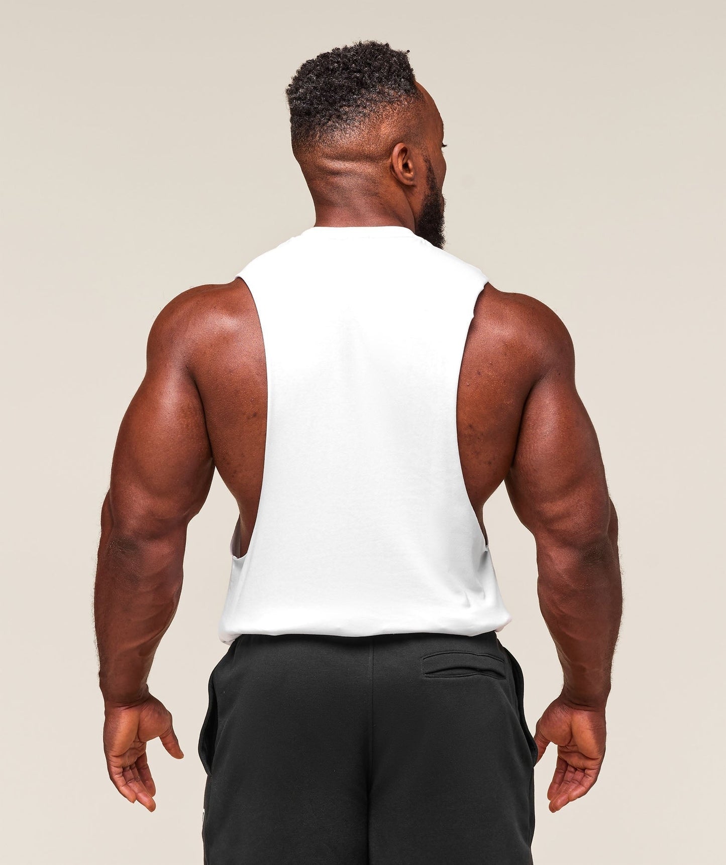Gymshark Critical 2.0 Drop Arm Tank - White