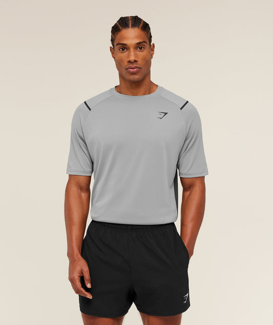 Gymshark Arrival Contrast T-Shirt - Smokey Grey / Grey